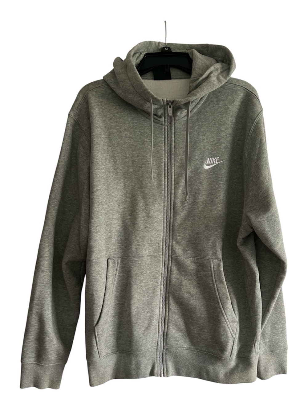 Nike Grey Full-Zip Hoodie Sweatshirt